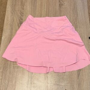 Halara Pink Women's Skirt with shorts and pockets